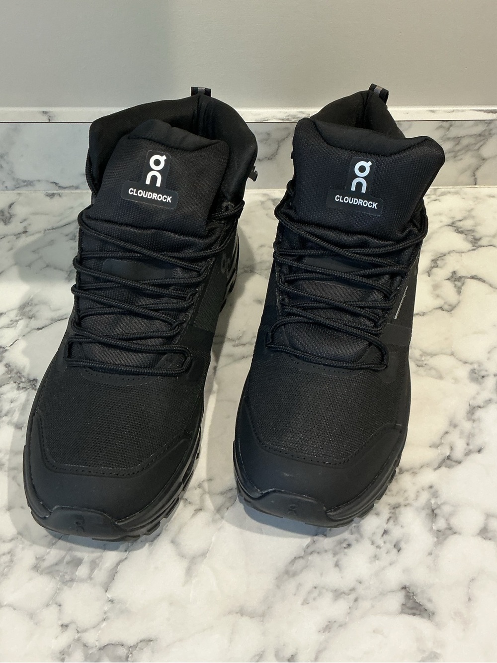 On Running Cloudrock Men's Black Hiking Boots